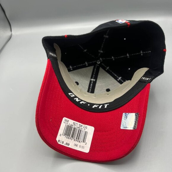 Vintage Philadelphia 76ers Hat Youth Boys Black Reebok Stretch Fitted Cap New - Picture 6 of 8
